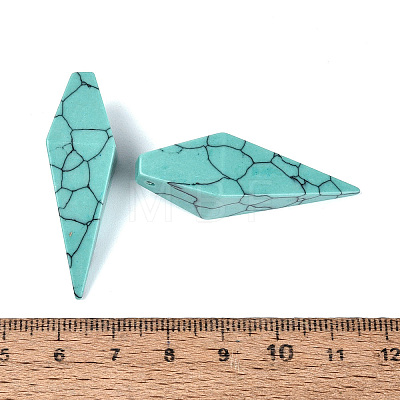 Synthetic Turquoise Pendants G-N362-22C-1