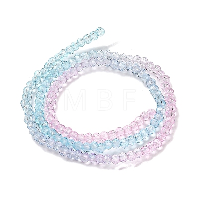 Transparent Painted Glass Beads Strands DGLA-A034-T2mm-A22-1