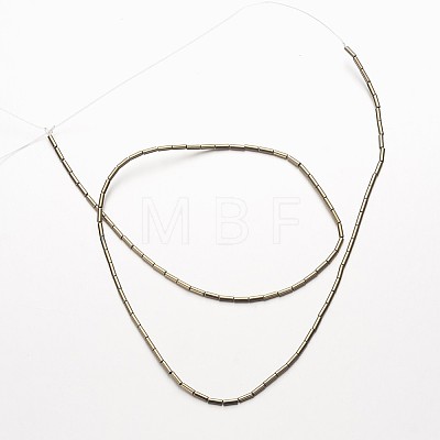 Electroplate Non-magnetic Synthetic Hematite Bead Strands G-F300-37A-1