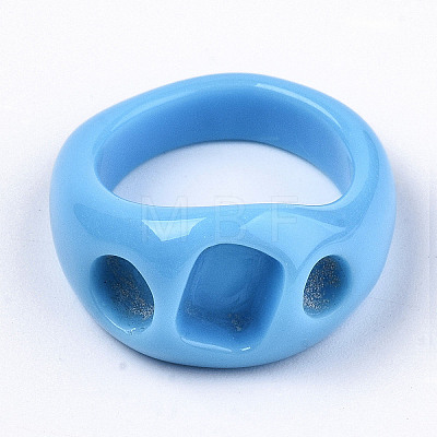 Opaque Resin Finger Rings RJEW-N033-008-A01-1