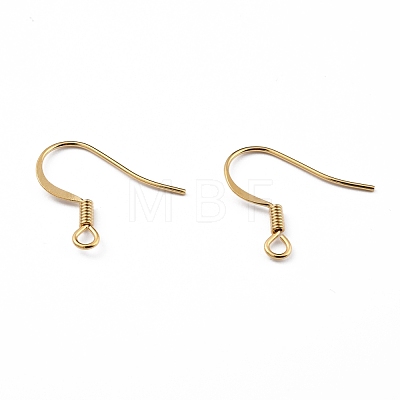 Brass Earring Hooks KK-O131-08G-1