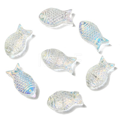 50Pcs Handmade Lampwork Fish Beads LAMP-CJ0001-60-1