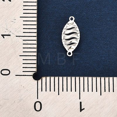 925 Sterling Silver 3D Holow Connector Charms STER-F058-02S-02-1