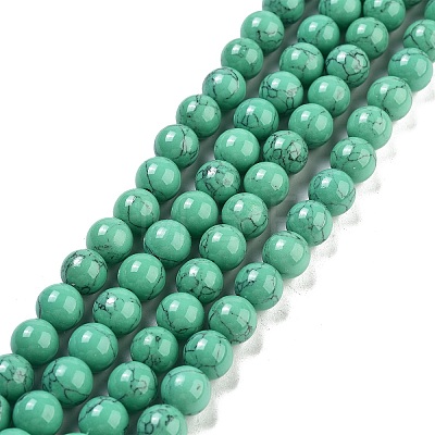 Synthetic Turquoise Beads Strands TURQ-H038-8mm-XXS11-1