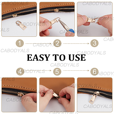 18Pcs 3 Styles Alloy Zipper Pull Tabs FIND-CY0001-83LG-1