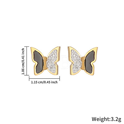3 Pairs 3 Style 304 Stainless Steel Ear Studs QZ7453-3-1