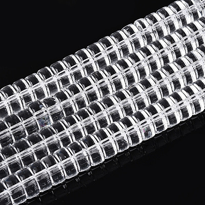 Transparent Glass Beads Strands LS-GLAA-N028-4x8mm-01-1