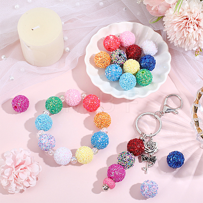 26Pcs 13 Colors Acrylic Beads SACR-PA0001-38-1