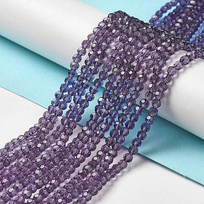 Transparent Glass Beads Strands EGLA-A035-T4mm-D15-1