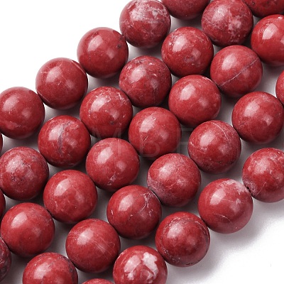 Natural Howlite Beads Strands G-H343-D06-12mm-A-1