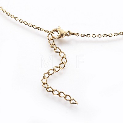 (Jewelry Parties Factory Sale)304 Stainless Steel Pendant Necklaces NJEW-P238-01-1