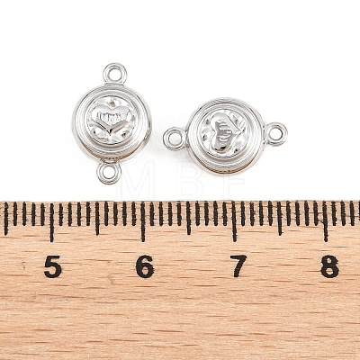 304 Stainless Steel Magnetic Clasps with Loops STAS-P452-04B-P-1