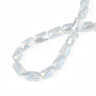 Electroplate Glass Beads Strands X-EGLA-N002-25-E03-1