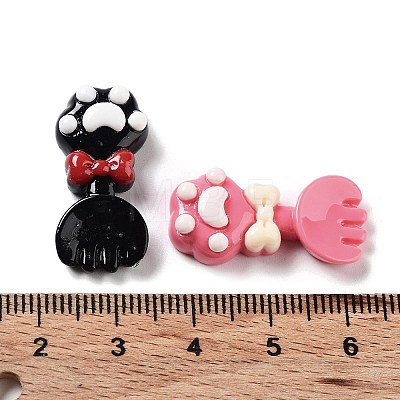 Opaque Resin Cabochons RESI-G085-10-1