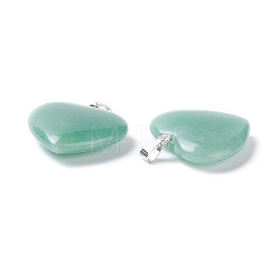 Natural Green Aventurine Pendants X-G-G956-B37-FF-1