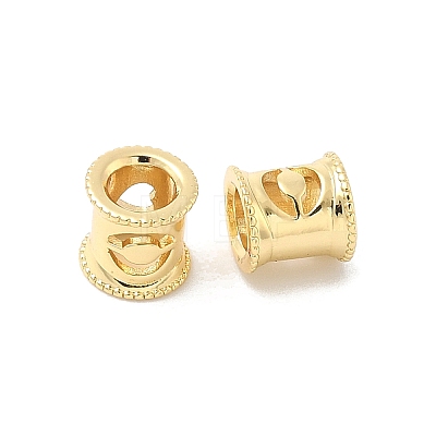 Brass European Beads KK-B166-01G-1