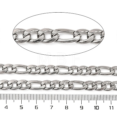 Tarnish Resistant 304 Stainless Steel Figaro Chains CHS-E007-01P-1