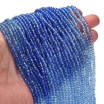 Transparent Painted Glass Beads Strands DGLA-A034-T2mm-A01-1