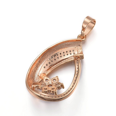 Brass Micro Pave Cubic Zirconia Jewelry Sets SJEW-F189-12KCG-1