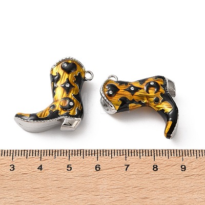 304 Stainless Steel Enamel Rhjinestone Pendants SA-L002-21P-01-1