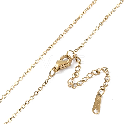 201 Stainless Steel Cable Chain Necklaces NJEW-P309-19B-G-1