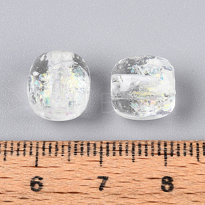 Handmade Foil Lampwork Beads Strands FOIL-T008-01H-1