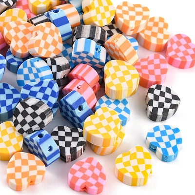 120Pcs 6 Colors Handmade Polymer Clay Beads CLAY-YW0001-62-1