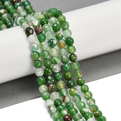 Natural Fire Crackle Agate Beads Strands G-C082-A01-51-1