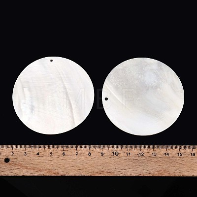 Natural Freshwater Shell Big Pendants SHEL-T020-47A-1