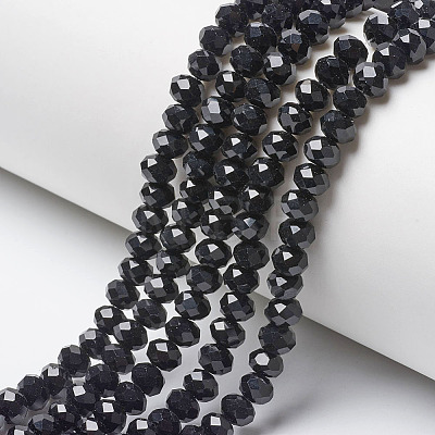 Opaque Solid Color Imitation Jade Glass Beads Strands X-EGLA-A044-P4mm-D18-1