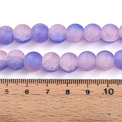 Crackle Glass Beads X1-GLAA-N009-10mm-08-1