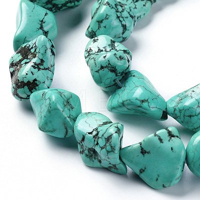 Natural Magnesite Beads Strands TURQ-G152-D01-1