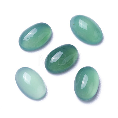 Natural Green Onyx Agate Cabochons X-G-F605E-12A-1