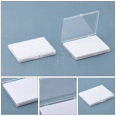 Rectangle Transparent Acrylic Loose Diamond Storage Boxes CON-WH0092-35B-1