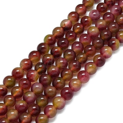 Natural Malaysia Jade Beads Strands G-B165-C05-8mm-1