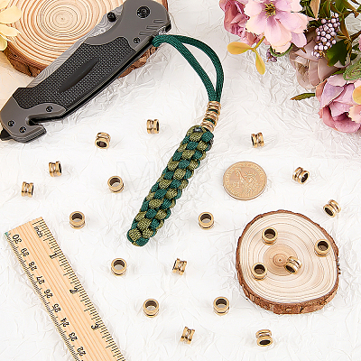 24Pcs Brass European Beads KK-FG0001-39-1