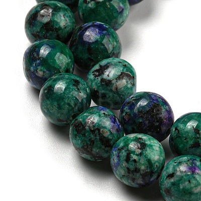 Natural Larvikite Beads Strands G-E443-A39-1