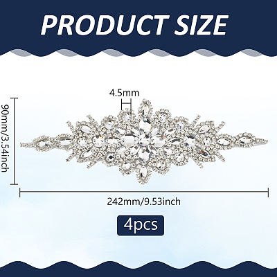 4Pcs Hotfix Rhinestone DIY-FG0010-14-1