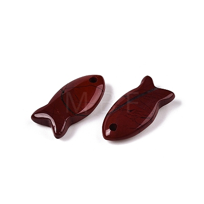 Natural Red Jasper Pendants X-G-N342-106G-1