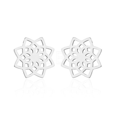 304 Stainless Steel Stud Earrings WGE2D60-08-1