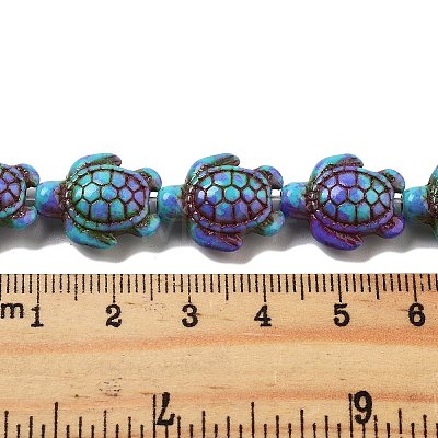 Synthetic Turquoise Dyed Beads Strands G-P507-05M-1