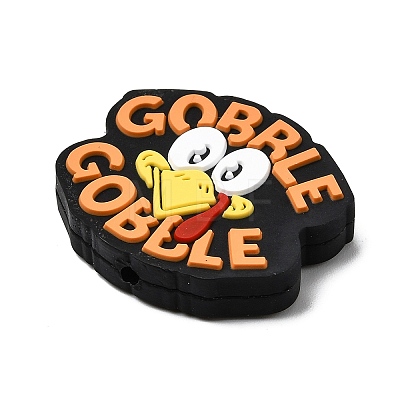 Thanksgiving Theme Silicone Beads SIL-J001-01L-1