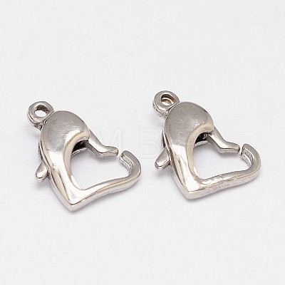 304 Stainless Steel Lobster Claw Clasps STAS-D069-04-1