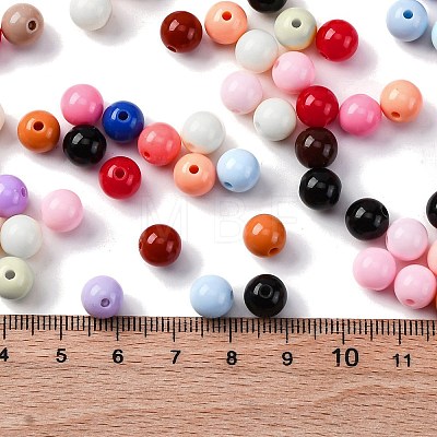 Opaque Acrylic Beads SACR-Q004-02E-1