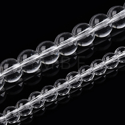 Transparent Glass Beads Strands GLAA-T032-T6mm-13-1