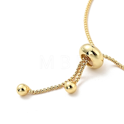 Brass Cable Chains Slider Bracelet for Women BJEW-G643-01G-1