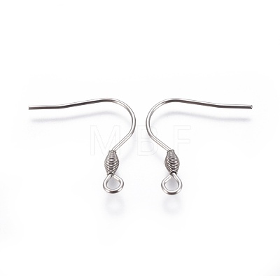 304 Stainless Steel Earring Hooks STAS-D448-038P-A-1