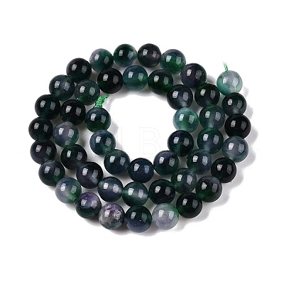 Dyed Natural White Jade Beads Strands G-T138-8mm-210-2-1