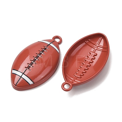Baking Paint Alloy Pendants AL-CBA24A6-02A-01-1