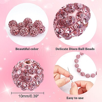 Pave Disco Ball Beads RB-A130-10mm-23-1
